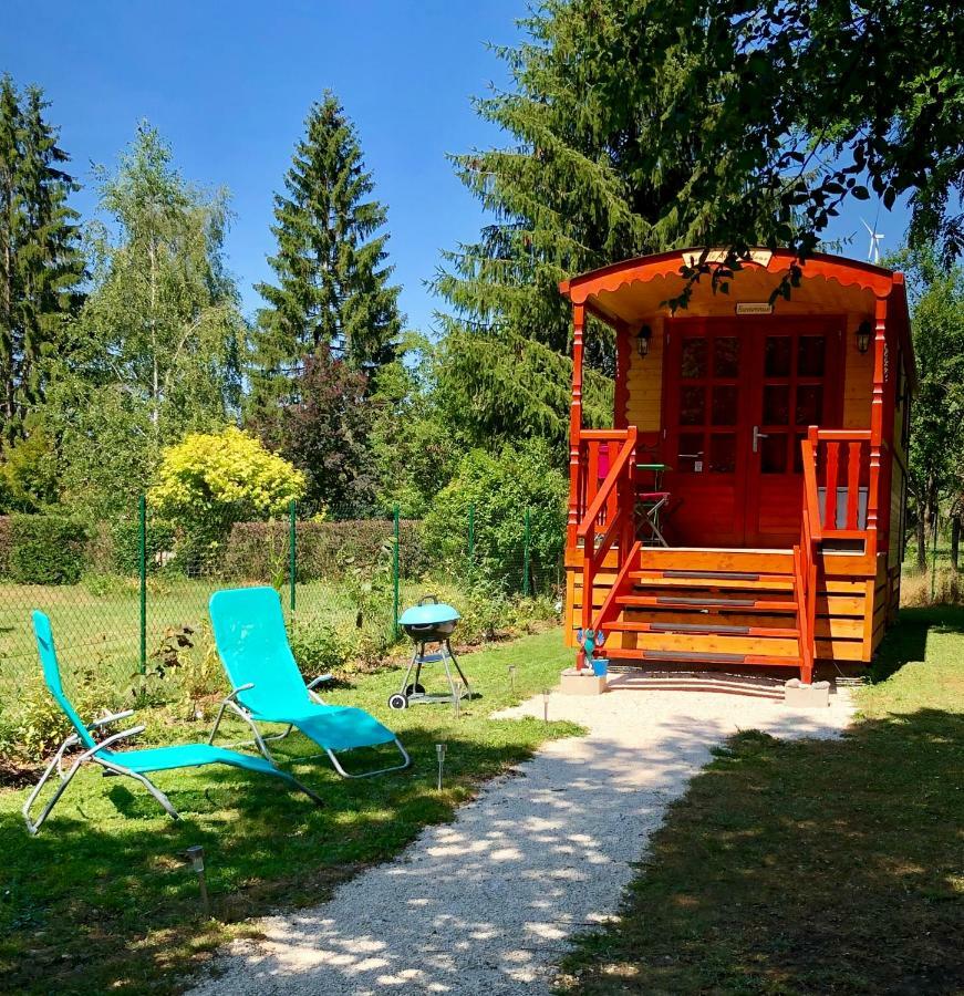 Gite Roulotte - La Cle Du Bonheur Orve Buitenkant foto